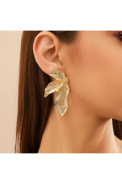 Choice Gold Color Ingemark Punk Maple Leaf Stud Earrings for Women Trendy 202...