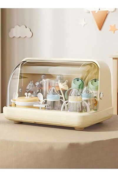 DOMEET رف تجفيف زجاجات الأطفال، وحدة تخزين زجاجات الأطفال عمودية مع غطاء مضاد...