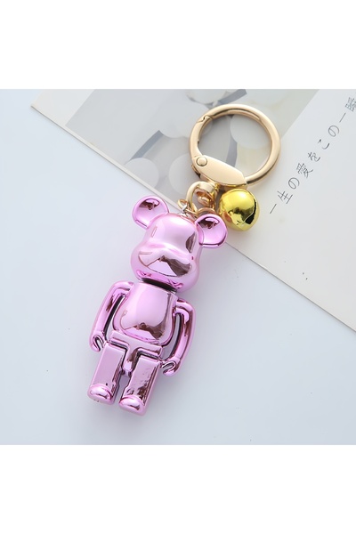 Choice Pink Cartoon Smooth Violent Bear Key Chain Ring Car Bag Key Pendant Cr...