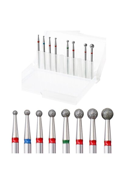 Choice 8PCs 8pcs/Set Naill Drill Bit Diamond Rotary Cuticle Burr Milling Cutt...
