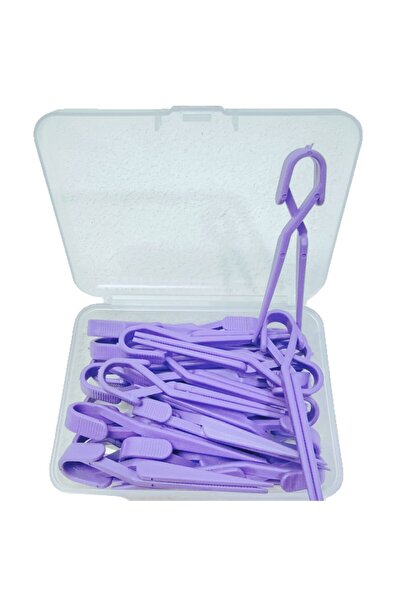 Choice علبة بنفسجية اللون، ٢٠ قطعة من مشابك الأظافر، مقاومة لتسرب طلاء الأظاف...
