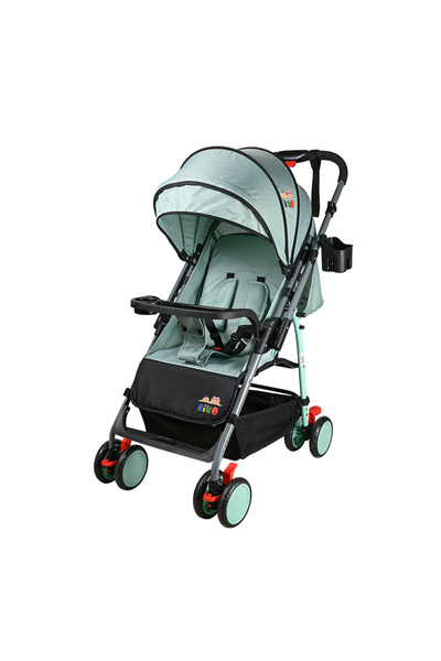 Kiko COMFORTABLE STROLLER 8WHEELS ( 0 M+ ) -Turquoise