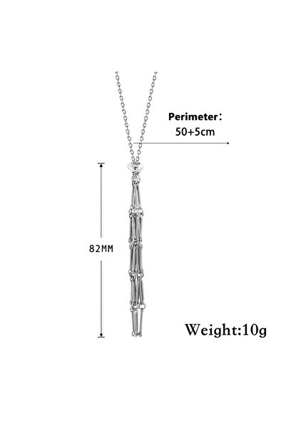 Choice 50cm M Crystal Cage Necklace Empty Stone Holder Rope Stainless Steel C...