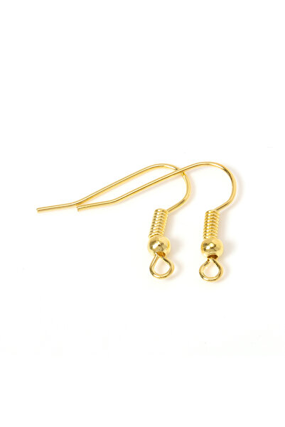 Choice 100pcs Gold Color 100pcs Women Ear Hooks Dangle Earrings Clasps Findin...