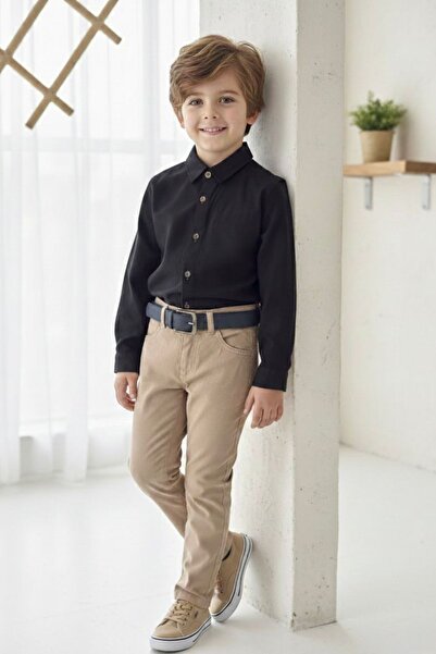Minigimin Cicileri Miniğimin Cicileri Boys' Sports Suit with Arm Folded Belt ...