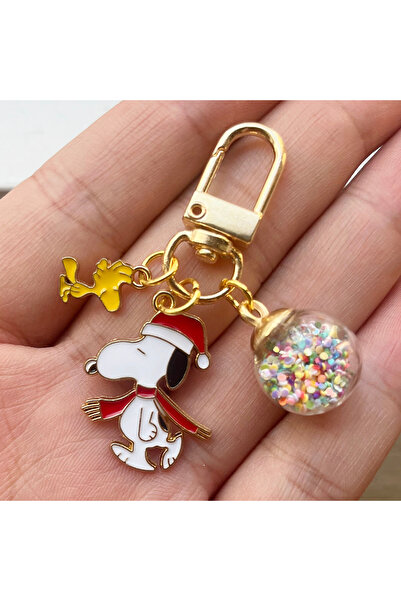 Miniso Dog Keychain Snoopy Dog Keychain Cartoon Pendant Jewelry Fashion Car B...
