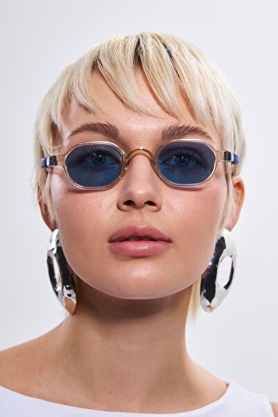 Bilge Karga Miles a Nude Blue Sunglasses