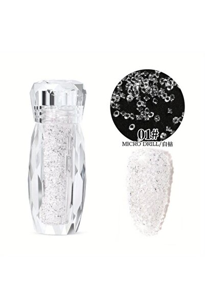 Choice White-01 Sparkling Caviar Bead Rhinestones Set - 3D Nail Art Crystal A...