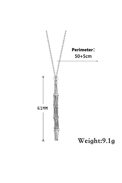 Choice 50cm S Crystal Cage Necklace Empty Stone Holder Rope Stainless Steel C...