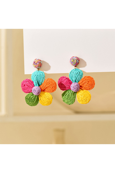 Choice لون ذهبي أصفر فاتح، بوهيمي صيفي، مصنوع يدويًا، عتيق، من عشب لافيت، منس...