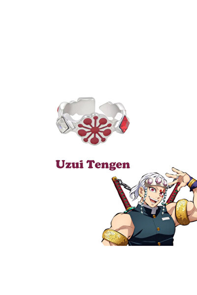 Choice R00110-11 Anime Demon Slayer Series Cosplay Ring Kimetsu No Yaiba Metal Enamel Open Adjustable Finge