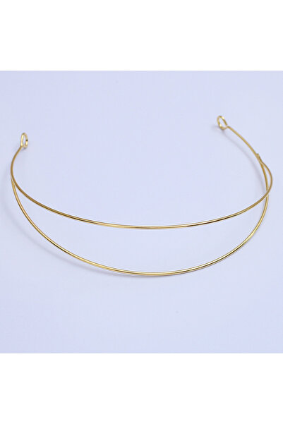 Choice Dia15cm Wire1.7mm Gold Color 3pcs Metal Hairband Two-line Bride Crown ...