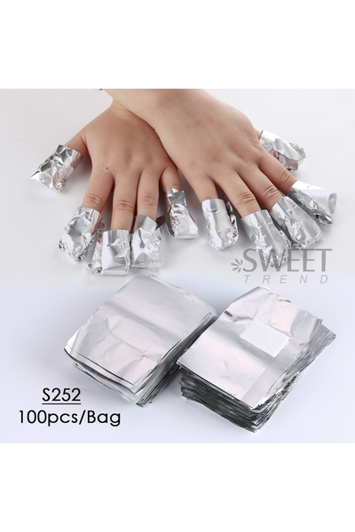 Choice S252 100pcs 50/100pcs Remover Aluminum Foil Nail Wraps For Soak Off Ac...