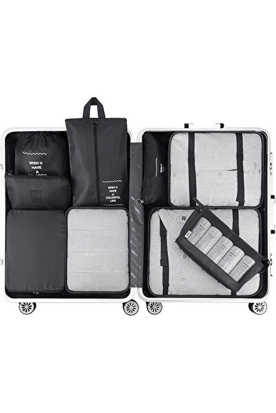 Arabest 8 Set Packing Cubes with Shoe Bag & Electronics Bag - Luggage Organiz...