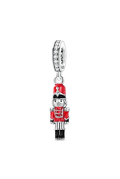 Choice KTC2042 Original Real 925 Sterling Silver Charm Bead Red Uniform Soldier Pendant Fit Original Bracel