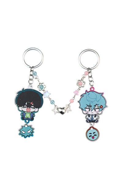 Miniso K955 Alien Stage Ivan & Till Cartoon Keychain Acrylic Chain for Woman Men Fashion Anime Figure Acryl