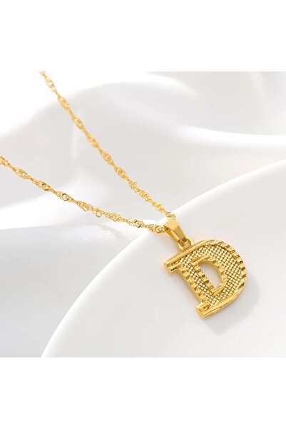 Choice قلادة أنيقة مطلية بالذهب عيار 26 بتصميم موجة مائية، مناسبة للرجال والن...