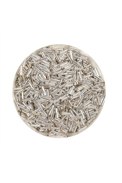 Choice8 2x6mm 500pcs S2601 6mm Silver Lined Glass Bugle Beads Clear Tube Loos...