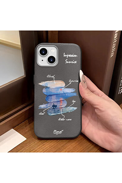 ucuc جراب سيليكون رمادي اللون متوافق مع آيفون 15، يحمي الكاميرا ويامم الصدمات