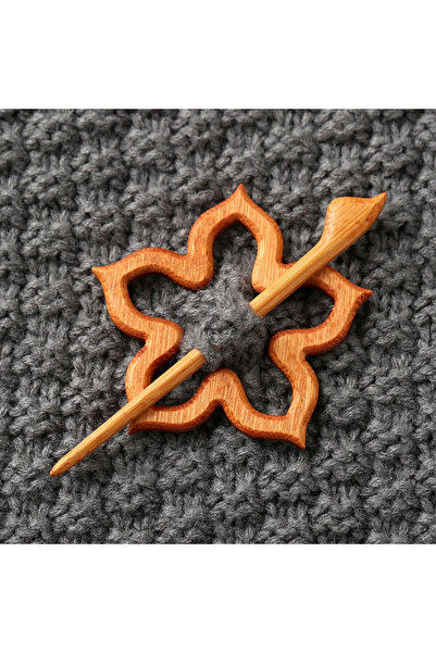 Choice دبوسان بروش بنمط حيوان خشبي، دبوس حرفي يدوي، دبوس كرتوني، دبوس شال لطي...