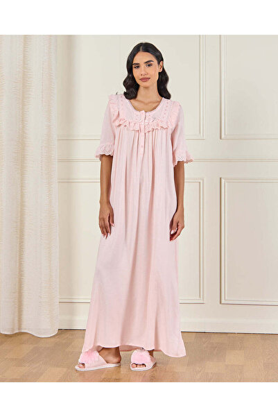 REDTAG قميص نوم كلاسيكي وردي اللون للنساء