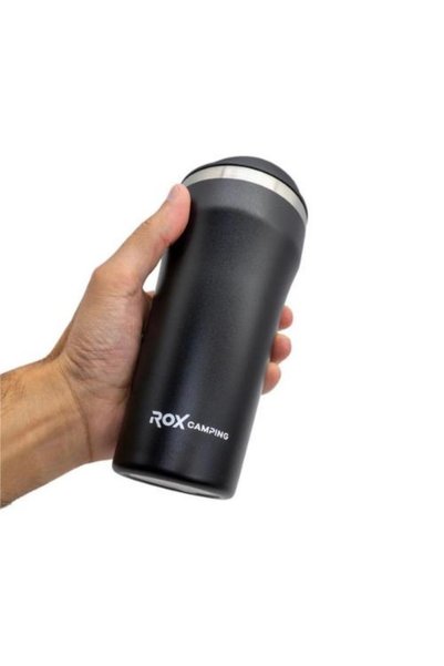 selim uyar kamp metal Rox Camping 0190 Coffee Thermos 0.48 Lt - Black