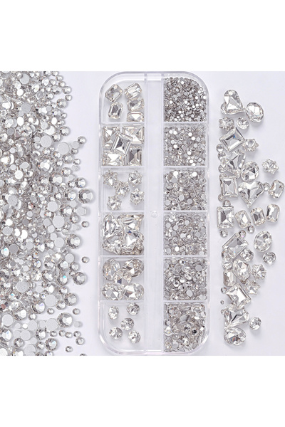 Choice PH253-8 12 مربعًا، أحجار الراين الزجاجية الشفافة ثلاثية الأبعاد لتزيين...