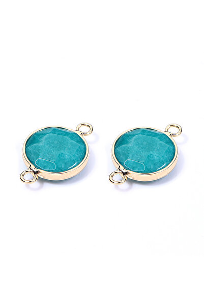 Choice قلادة من حجر اليشم الأخضر، قطعتان، 2-4 قطع/مجموعة، حجر طبيعي مصقول، قل...