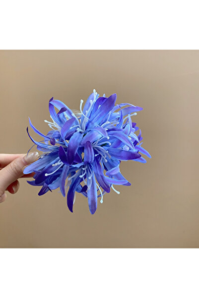 Choice مشابك شعر على شكل زهرة العنكبوت والزنبق للنساء، مشبك طويل بشرابة على ش...