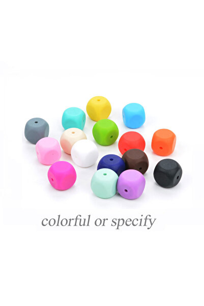 Choice4 multicolor LOFCA 10pcs/lot Dice Loose Silicone Beads For making Neckl...