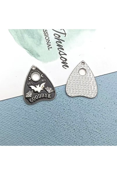 Choice مجموعة من 10 قطع من تعليقات المينا على شكل شمس وقمر وقطة وخفاش، مثالية...