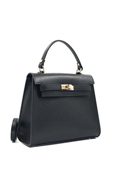 Posete Fagaras Teresa Leather Purse - Black, Casual Bag Made of Genuine Leather, Handbag, Bags