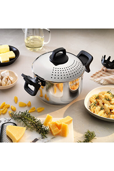 Schafer Gourmet Pasta Pot with Strainer 2 Pieces-Inox