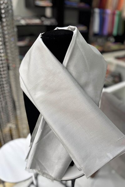 ipekevi Tassel-Free Double-Sided Shawl 00927A Ice White