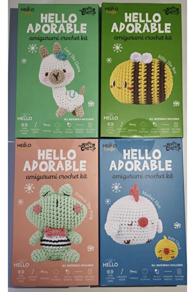 Hello Adorable Amigurumi Set 4 Pieces