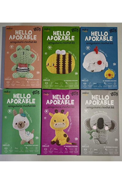 Hello Adorable Amigurumi Set 6 Pieces