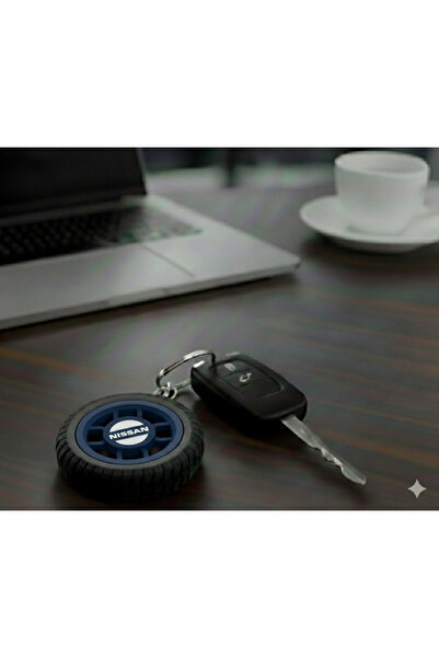 Ümraniye3d سلسلة مفاتيح سيارة بتصميم خاص متوافق مع نيسان - سلسلة مفاتيح فاخرة...