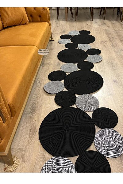 naylişhome Jüt Hasır Banyo Mutfak Salon Oturma Odası Paspası Modern Kilim Hed...