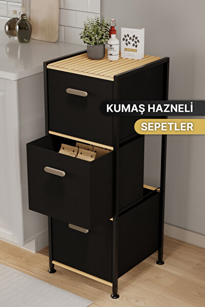 Bino 3 Katlı Çok Amaçlı 3 Çekmeceli Mutfak Organizeri Çekmeceli Düzenleyici D...