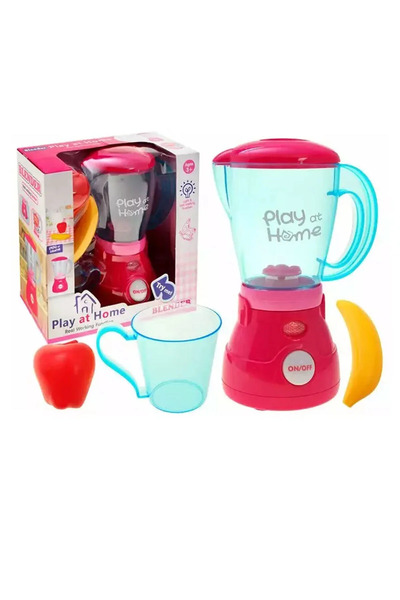 Toyska Işıklı Sesli Gerçekçi Oyuncak Blender – Aksesuarlı Mutfak Seti (6 Parça)