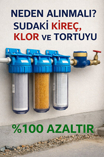 Aquatime Bina Girişi 10" Filtrasyon Sistemi | Ana Giriş Su Filtresi | Temiz V...