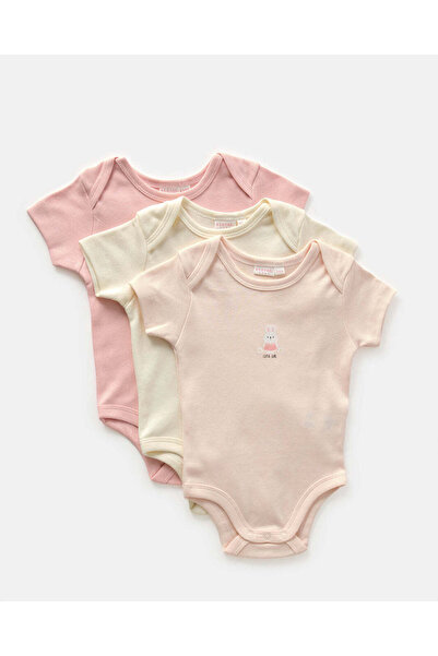 REDTAG Baby Assorted Bodysuit Set (Pack of 3)