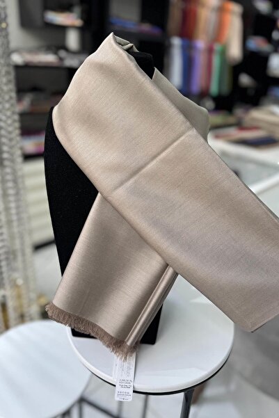 ipekevi Tasselless Double-Sided Shawl 00927A Stone