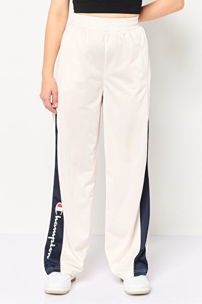 Champion Women Sportswear Fit Embroidered Logo Outdoor Track Pants, Ivory