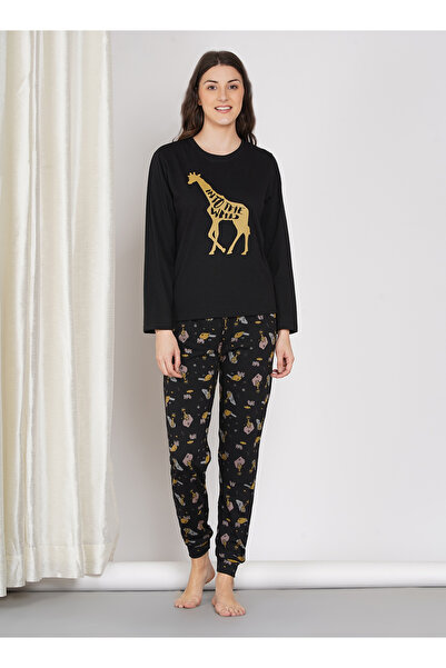 LAUREN SMITH Women's Pajama Set Full Sleeve Top with pants 2 Piece Sleepwear Cotton Ladies Soft Pjs Lounge Set