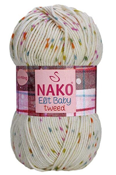 NAKO Elit Baby Tweed Benekli Bebek El Örgü Ipi 32917