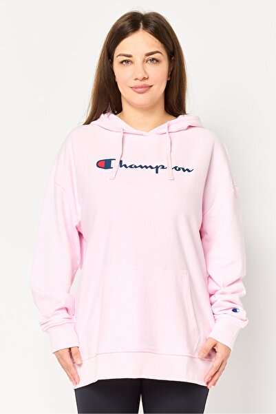 Champion Women Sportswear Fit Long Sleeve Outdoor Hoodie, Pink