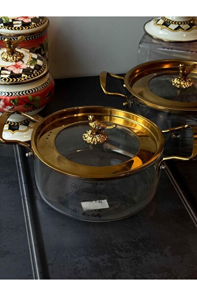 ROSSEV Paradise Glass Pot Set of 2