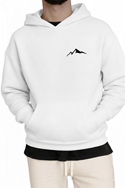 CAST COLLECTİON Hanorac cu glugă cu imprimeu White Mountain pentru bărbați