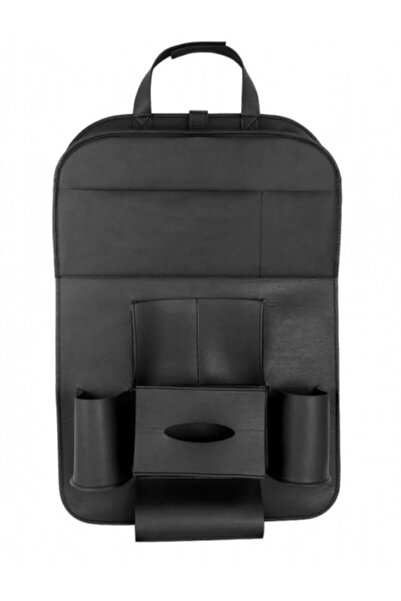 DELUXETUNING Universal Multifunctional Car Seat Organizer, Black